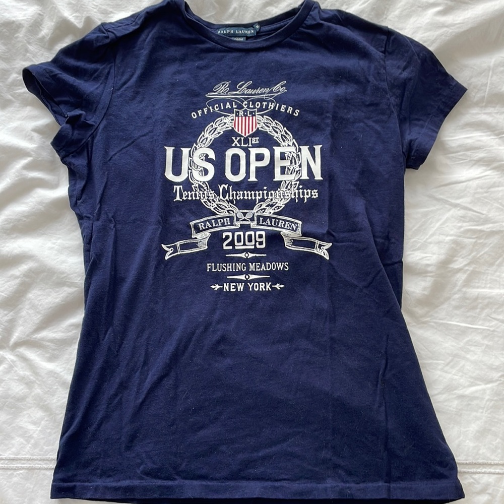 2009 US OPEN TENNIS T SHIRT VINTAGE RALPH LAUREN LIKE NEW